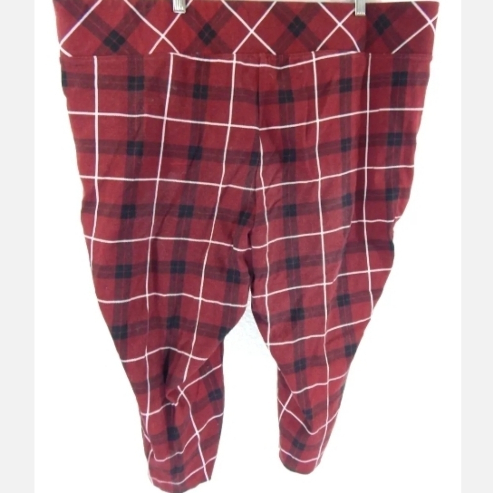 Torrid Plaid Pixie Crop Pants Short Length - Picture 3 of 5